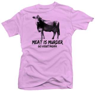 Meat Is Murder Vegetarian Vegan Cool New NWT T shirt  
