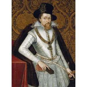  Portrait of King James VI of Scotland, James I of England 