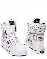 Womens Pastry Shoes Sugar Rush Studs White White with Silver Accents 