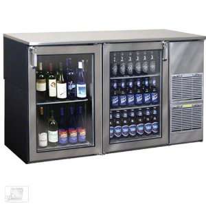    R1 XSH(RL) 60 Glass Door Two Zone Back Bar Cooler: Kitchen & Dining