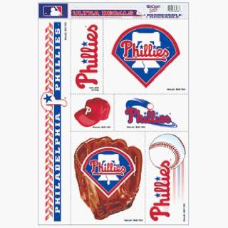  Philadelphia Phillies Static Cling Decal Sheet **: Sports 