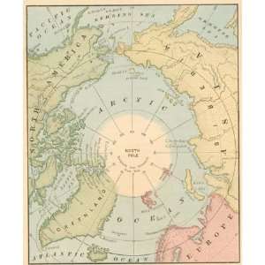    Philip 1884 Antique Map of the Polar Regions