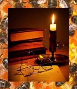 BEESWAX MINI TAPER CANDLE 4 x 1/2 MEDIEVAL  