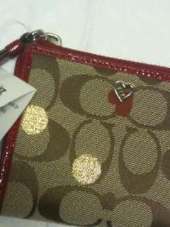 NWT COACH POPPY SIG WALLET 44862 SECRET ADMIRE RARE!! SOLD OUT 