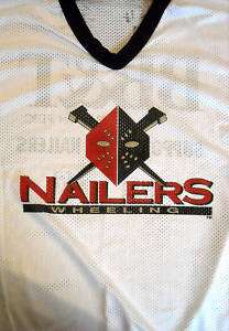 WHEELING NAILERS autographed hockey jersey large ECHL  