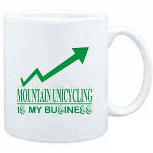  Mug White  Mountain Unicycling  IS MY BUSINESS 