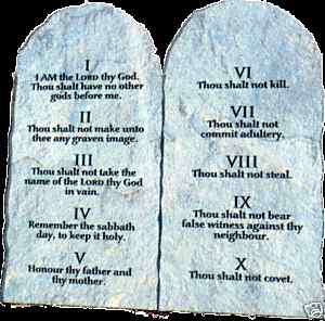 Ten Commandments Plaque Easel to stand or Hang 12 PACK  
