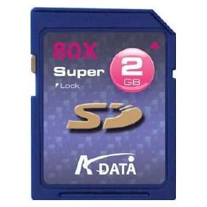  A Data 2GB Super 80x Secure Digital Memory Card 
