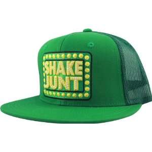  Shake Junt Box Logo Mesh Hat Adjustable Green Green Skate 