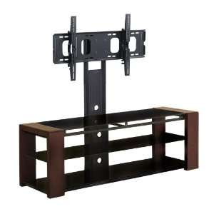 Walker Edison 60 Inch Cayenne TV Stand with Removable Mount, Espresso 