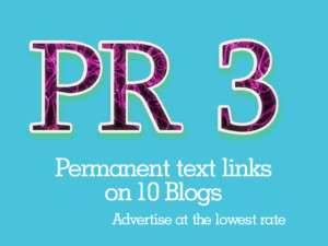 10 X PR3 text link package, ad blog posts, Page Rank 3  