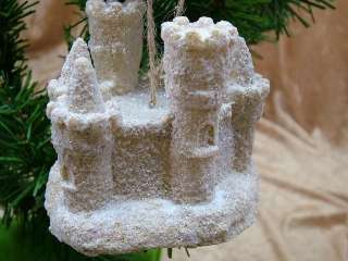 New Turret Beach Sand Castle Christmas Tree Ornament C  