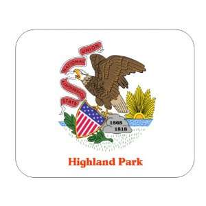  US State Flag   Highland Park, Illinois (IL) Mouse Pad 