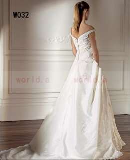 Off the shoulder A Line 2011Hot Style Custom Size Wedding Dress/Bridal 
