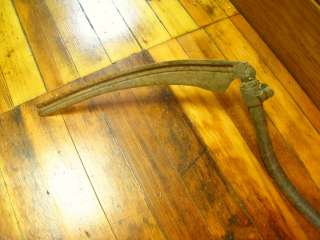 Full Size Metal Scythe vintage antique iron mowing  