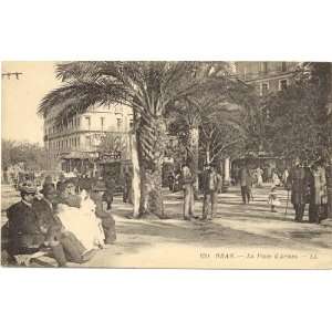   1910 Vintage Postcard La Place dArmes   Oran Algeria 