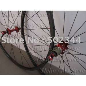 carbon fiber bike wheelset/carbon tubular wheelset 24mm 3k clear 