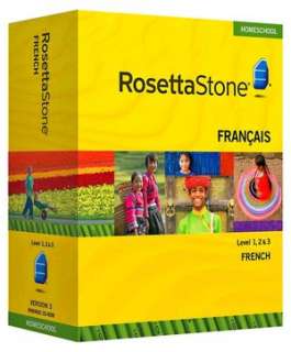   Rosetta Stone French v4 TOTALe   Level 1, 2 & 3 Set   Learn French 