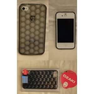  Brand new Black Silicone Water Cube Design Case for iPhone 