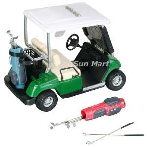 Mini Green Golf Cart Buggy Alarm Clock Thermometer °C/F  