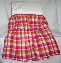 Full Bed Skirt by Bloomingdales HAPPY DAYS Plaid 15 drop  