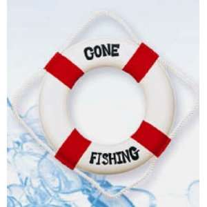  12 Inch Gone Fishing Nautical Life Ring 