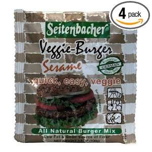 Seitenbacher Veggie Burger Mix, #3 Sesame, 3.5 Ounce Pouches (Pack of 