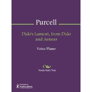 Didos Lament, from Dido and Aeneas Sheet Music by Henry Purcell 