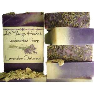   Oatmeal Scented Hand Made Herbal Bar Soap by All Things Herbal: Beauty