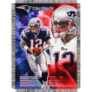  NFL New England Patriots Tom Brady 48x60 Tapestry Throw 