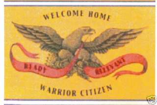 WELCOME HOME WARRIOR CITIZEN FLAG 3 X 5 BANNER  
