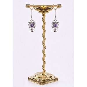   FLOWER Bronze Earring   Hanger Organic Holder Display Stand: Jewelry