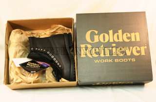 USGI MILITARY Abilene Golden Retriever Black Leather Boots 5W NIB punk 