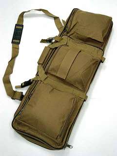 33 Dual Rifle AEG Carrying Case Gun Bag Coyote Brown#B  