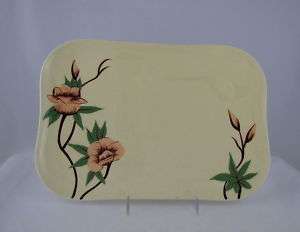 WEIL WARE YELLOW MALAY ROSE SERVING PLATTER, 9 x 13  