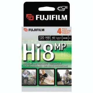 Fuji HI 8 MP P6 120 Camcorder Recordable Video Cassette Tapes (4 pack)