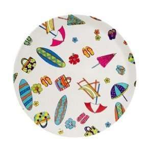 Beach Party 10 Dinner Plates (Set of 4): Kitchen & Dining