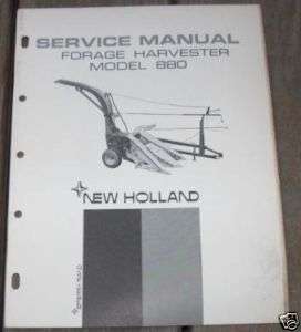 New Holland 880 Forage Harvester Service Manual  