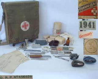   original german ww2 army wehrmacht medic first aid bag made of strong