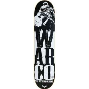 Warco Stacked Soldier Skateboard Deck   8.25 Black/White  