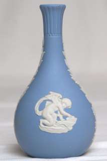 Wedgwood Blue Jasperware Cherub Vase  