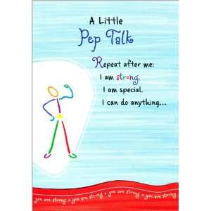   Encouragement Greeting Card A Little Pep Talk: Health & Personal Care