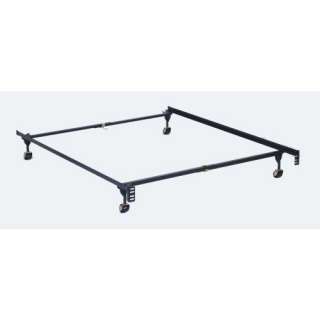 Clamp Style Twin/Full/Queen Adjustable Bed Frame With 4  