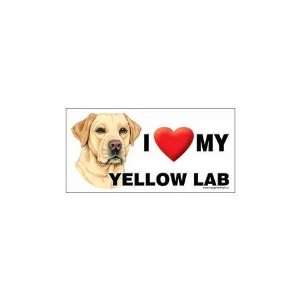  I Love my Yellow Labrador Retriever Dog 8x4 Magnet 