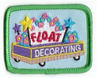 Girl/Boy FLOAT DECORATING Patches Crests SCOUTS/GUIDES  