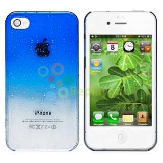 Ultra Thin Blue Clear Waterdrop Hard Case Cover+PRIVACY FILTER for 