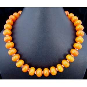    ~ Tibetan Gypsy Honey Amber Resin Necklace ~ 