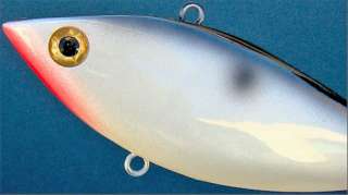 These lipless rattling crankbaits are just about palm sized. Threadfin 