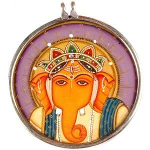  Hinduism Hindu Painted India Sterling Silver Bead Charm 