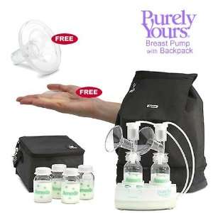  Ameda Purely Yours Breast Pump with Back Pack Two Free 